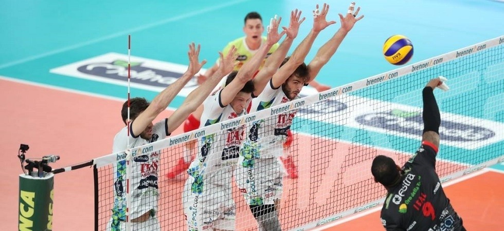 Foto di Marco Trabalza L'Itas si ferma, Civitanova espugna Trento e Perugia si riprende la vetta della classifica